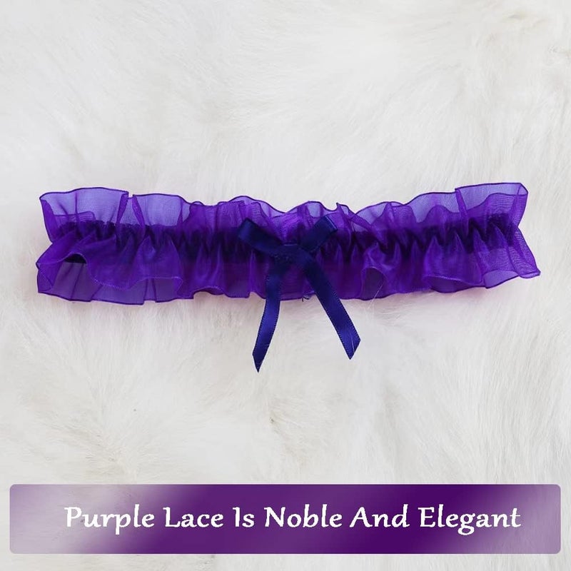 Lockban Lace Wedding Garter Bridal Lace Bowknot Garter Ribbon Belt Leg Ring for Women Girls Favor - Image 1